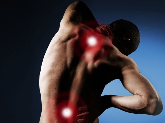 dolor de espalda debido a osteocondrosis espinal